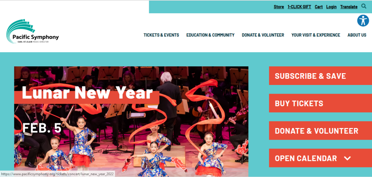 Pacific Symphony Launches with Tessitura Ticketing Integration